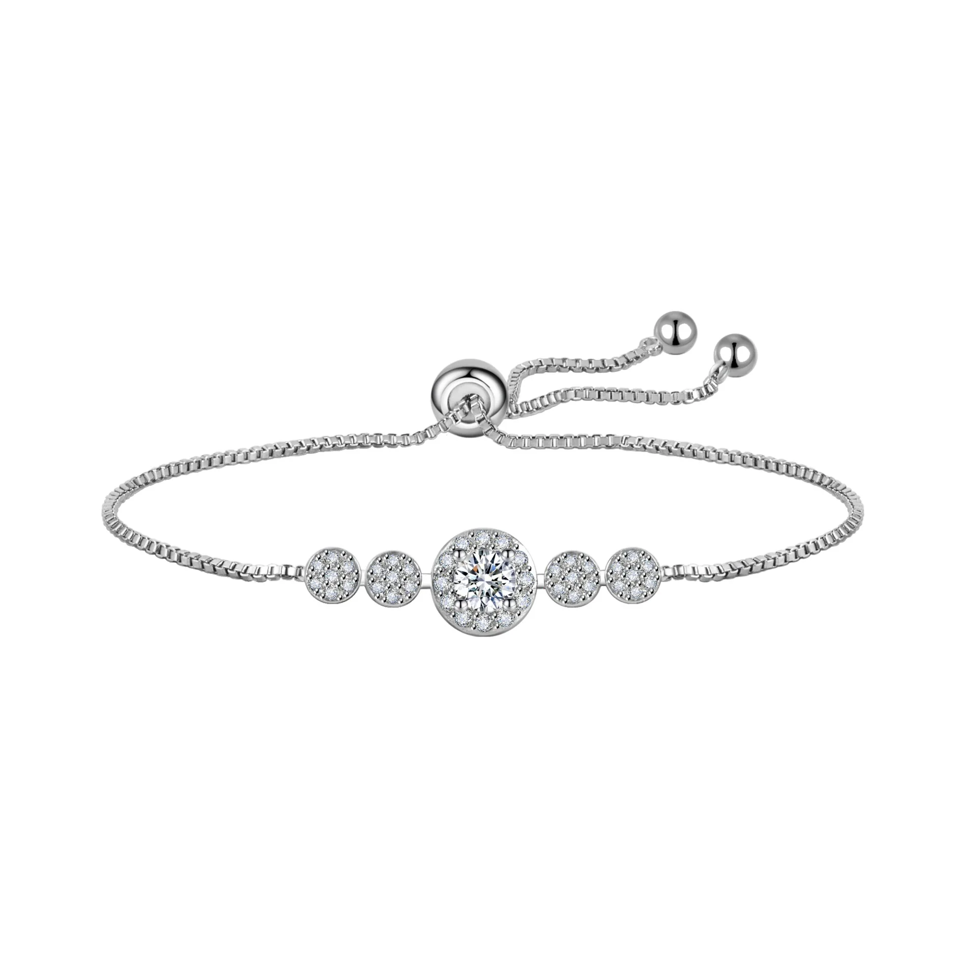 Thai silver Platinum-plated Passepartout bracelet, flying saucer beads, five discs, round beads, full diamond beads, bracelet, z
Thai silver Platinum-plated Passepartout bracelet, flying saucer beads, five discs, round beads, full diamond beads, bracelet, z