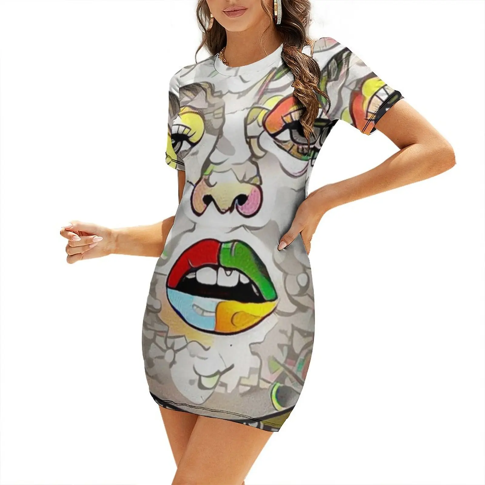 Studio 54 Pop Art Short-Sleeved Dress women party dresses women's evening dress 2025 Dress
Studio 54 Pop Art Short-Sleeved Dress women party dresses women's evening dress 2025 Dress