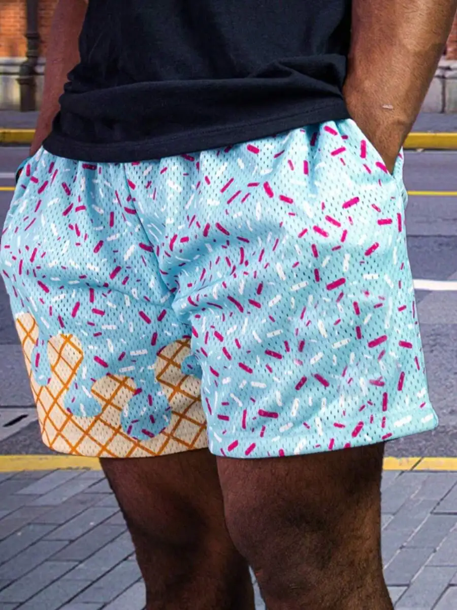 Ice Cream Print Shorts Men Breathable Polyester Quick Dry Casual Sportswear Summer
Ice Cream Print Shorts Men Breathable Polyester Quick Dry Casual Sportswear Summer