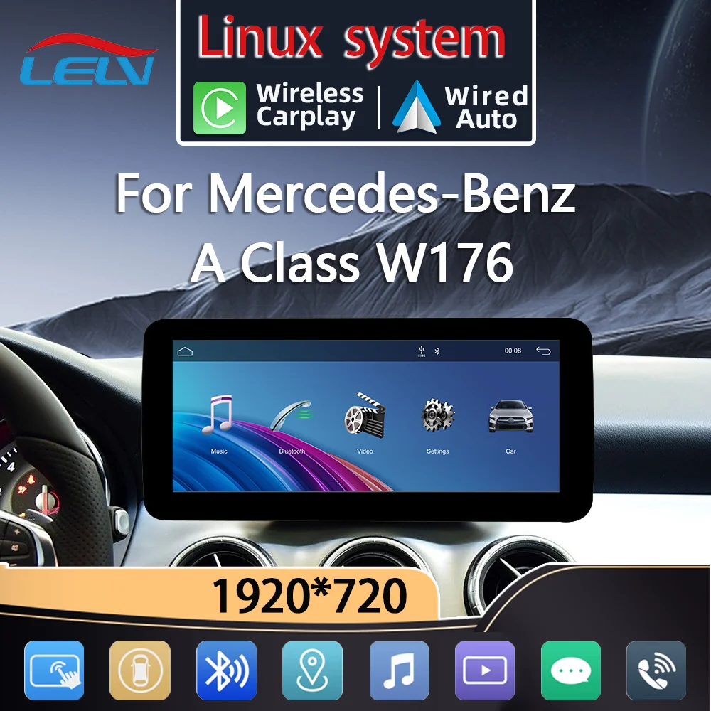 1920*720 беспроводной Carplay Android Auto сенсорный экран для Mercedes Benz A Class W176 C117 X156 автомобильный мультимедийный плеер дисплей BT
1920*720 беспроводной Carplay Android Auto сенсорный экран для Mercedes Benz A Class W176 C117 X156 автомобильный мультимедийный плеер дисплей BT