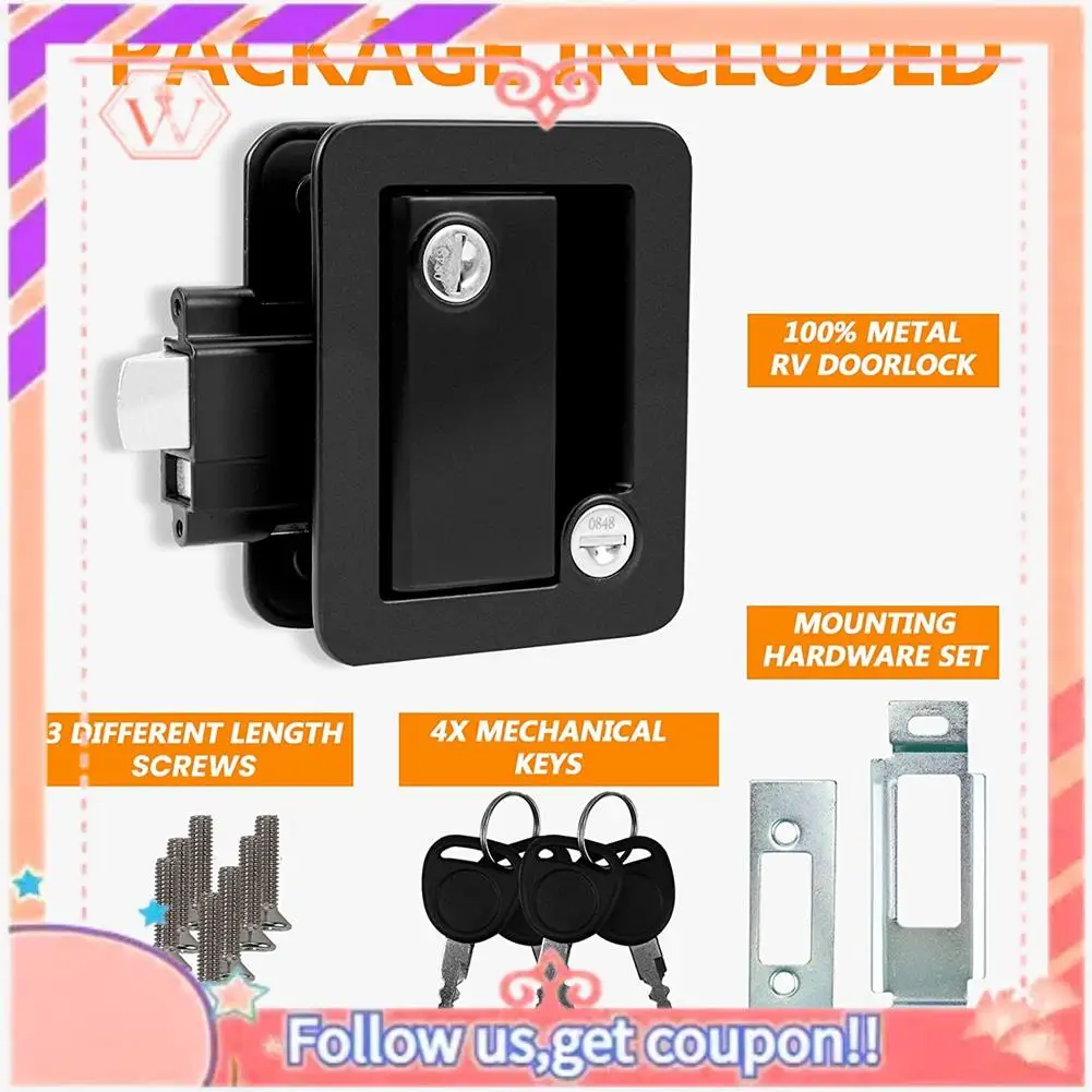 Durable RV Travel Trailer Entry Door Lock,Camper Door Latch With Paddle Deadbolt, RV Handle For Cargo Hauler Horse Trailer Truck
Durable RV Travel Trailer Entry Door Lock,Camper Door Latch With Paddle Deadbolt, RV Handle For Cargo Hauler Horse Trailer Truck