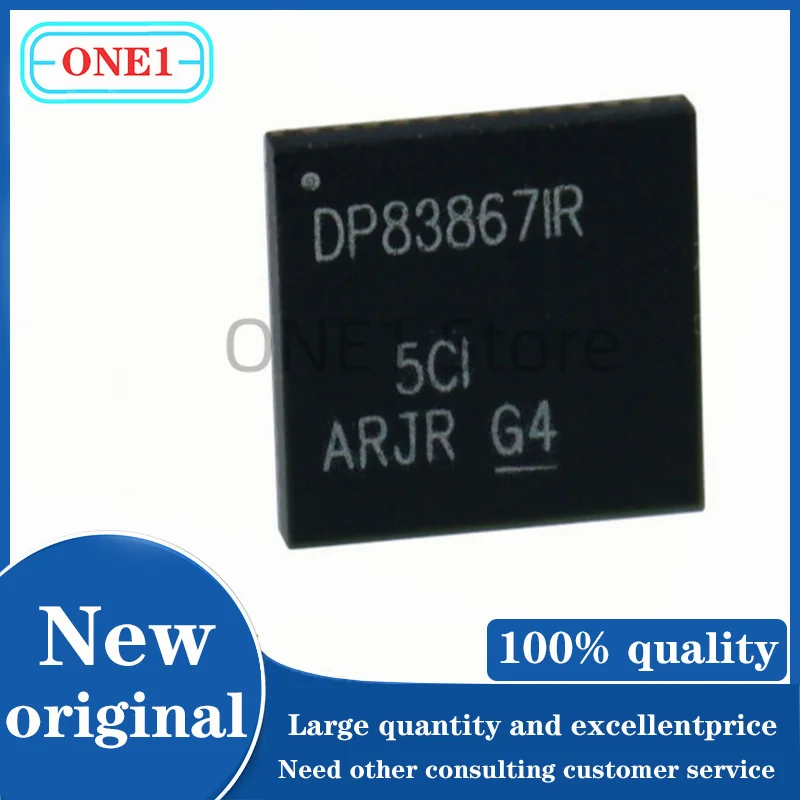 1 шт./Лот Новый оригинальный DP83867IRRGZR DP83867IR DP83867 серийная стандартная (7x7) Ethernet ICs ROHS
1 шт./Лот Новый оригинальный DP83867IRRGZR DP83867IR DP83867 серийная стандартная (7x7) Ethernet ICs ROHS