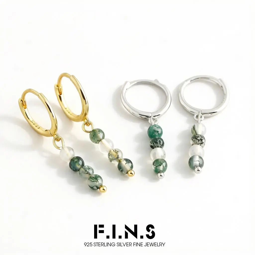 F.I.N.S New Arrival Handmade Natural Agate Bead Earrings For Women INS Style Round Hoop Dangle Ear Decoration Fine Jewelry Gifts
F.I.N.S New Arrival Handmade Natural Agate Bead Earrings For Women INS Style Round Hoop Dangle Ear Decoration Fine Jewelry Gifts
