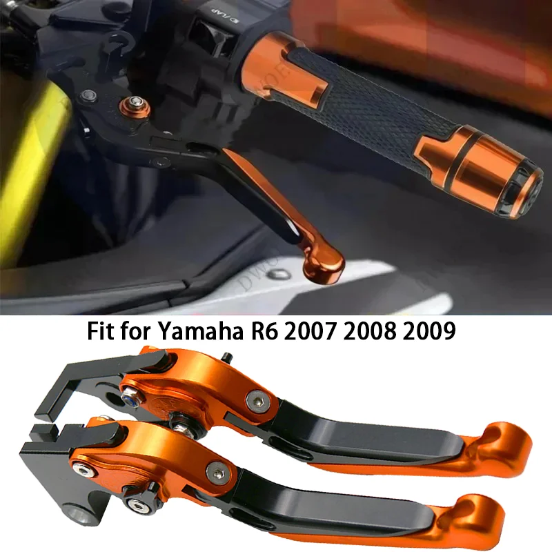 Motorcycle Adjustable Folding Brake Clutch Levers Extendable Handlebar Hand Grips Aluminum Accessories for Yamaha R6 2007-2009
Motorcycle Adjustable Folding Brake Clutch Levers Extendable Handlebar Hand Grips Aluminum Accessories for Yamaha R6 2007-2009