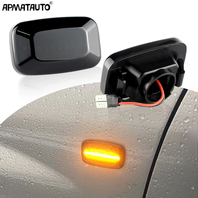 2PCS Dynamic flashing LED Side Marker Indicator Light Turn Signal Fender Lamp 12V For Toyota Land Cruiser 70 80 100 Series HILUX
2PCS Dynamic flashing LED Side Marker Indicator Light Turn Signal Fender Lamp 12V For Toyota Land Cruiser 70 80 100 Series HILUX