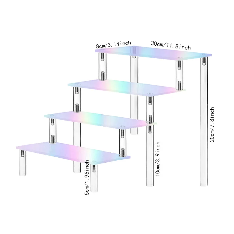 Naxilai Acrylic Display Rack Four Layers Ladder Display Rack Perfume Storage Model Stand Car Model Blind Box Stand 1pcs
Naxilai Acrylic Display Rack Four Layers Ladder Display Rack Perfume Storage Model Stand Car Model Blind Box Stand 1pcs