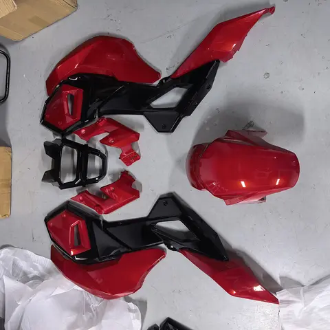 Motorcycle Front Fender MSX125 bright red& black For HONDA MSX MSX125 GROM125 SF FAIRING SET CANDY GLOSS 2016-2019