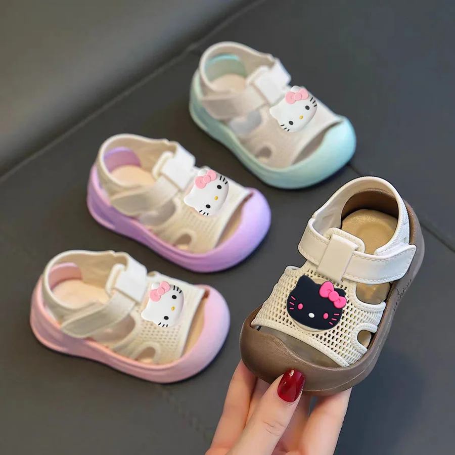Sanrio cartoon cute Beach Shoes for Boy Girls hello kitty Summer children Sandals New Breathable Mesh Velcro Baby Toddler Shoes
Sanrio cartoon cute Beach Shoes for Boy Girls hello kitty Summer children Sandals New Breathable Mesh Velcro Baby Toddler Shoes