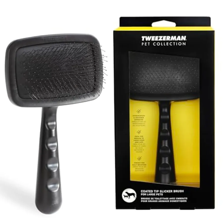 Dog and Cat Slicker Brush for Pets Grooming with Coated Bristles to Prevent Scratching and Ergonomic Handle
Dog and Cat Slicker Brush for Pets Grooming with Coated Bristles to Prevent Scratching and Ergonomic Handle