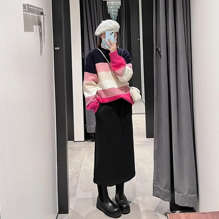 Loose Sweater R Cut Color Blo Design Autumn Winter Commute Lazy Sle Korean Faion Sweet Sle Polyester Blend Long Sv...
Loose Sweater R Cut Color Blo Design Autumn Winter Commute Lazy Sle Korean Faion Sweet Sle Polyester Blend Long Sv...