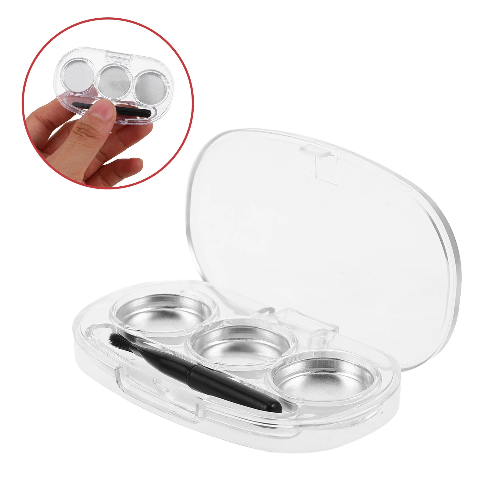 3Pcs Transparent Eye Shadow Holder Empty Makeup Organizer Travel Case Small Eyeshadow Palette Storage Box Portable Makeup Holder
3Pcs Transparent Eye Shadow Holder Empty Makeup Organizer Travel Case Small Eyeshadow Palette Storage Box Portable Makeup Holder