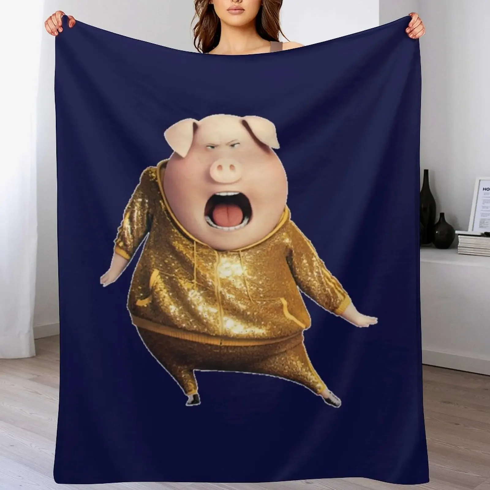 Gunter from sing movie Throw Blanket Soft Comfort Blanket for Reading Watching TV
Gunter from sing movie Throw Blanket Soft Comfort Blanket for Reading Watching TV