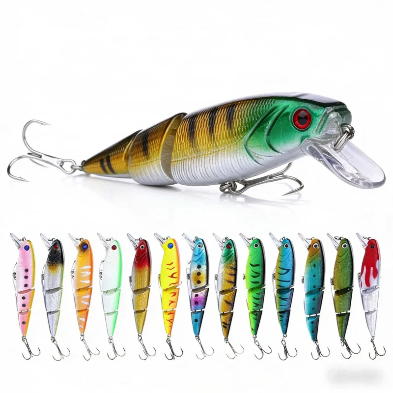 5-13pcsMulti-section lure bait10.5CM 15G 6#Bionic imitation bait minnow hard bait
5-13pcsMulti-section lure bait10.5CM 15G 6#Bionic imitation bait minnow hard bait