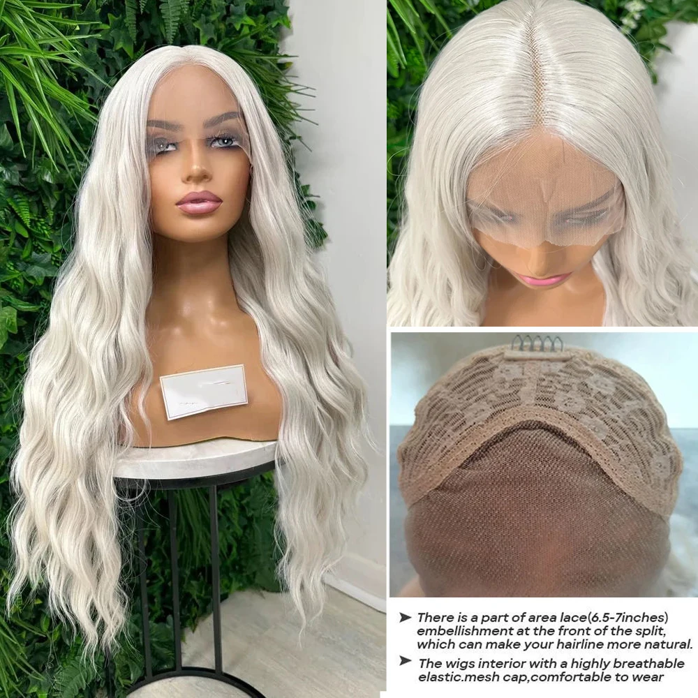 Platinum Blonde Wig 26” Lace Front Wig Centre Part Loose Deep Wave Premium Heat Safe Synthetic Fibre Lace Wig Women Daily Use
Platinum Blonde Wig 26” Lace Front Wig Centre Part Loose Deep Wave Premium Heat Safe Synthetic Fibre Lace Wig Women Daily Use