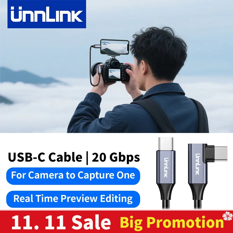 Кабель для передачи данных Unnlink USB C, подключение телефона к камере, редактирование видеоизображений в реальном времени
Кабель для передачи данных Unnlink USB C, подключение телефона к камере, редактирование видеоизображений в реальном времени