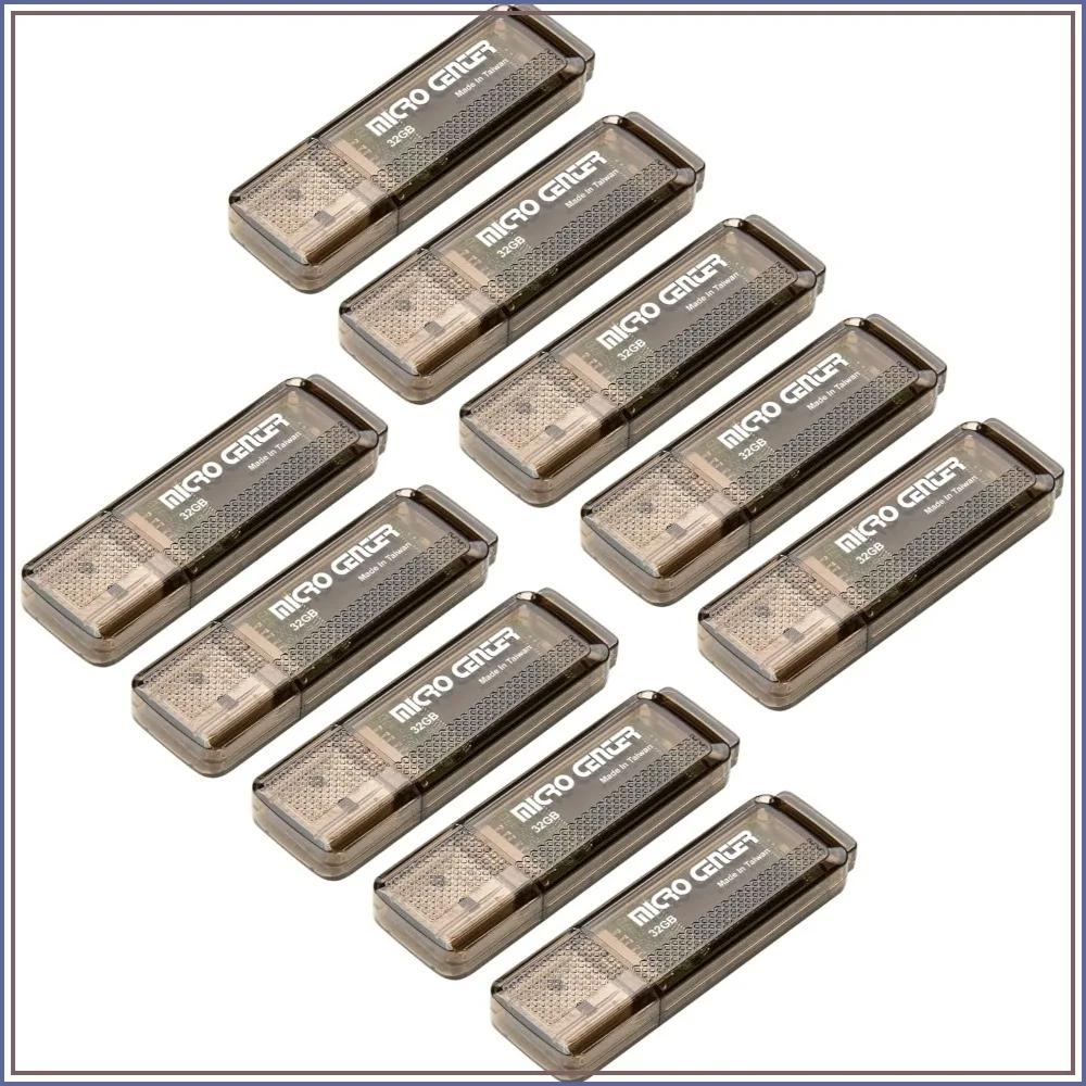 32GB USB 3.0 Flash Drive 10-Pack, High Speed Data Storage Thumb Drives, 10X Faster Than USB 2.0, Plug and Play, Slim Design
32GB USB 3.0 Flash Drive 10-Pack, High Speed Data Storage Thumb Drives, 10X Faster Than USB 2.0, Plug and Play, Slim Design