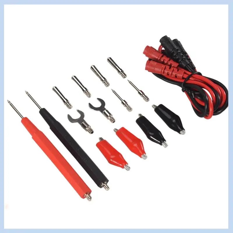 MLGB-16Pcs Multimeter Test Probe Test Leads Kit Replace Test Wires Probes For Digital Multimeter Crocodile Clips U Type Probe
MLGB-16Pcs Multimeter Test Probe Test Leads Kit Replace Test Wires Probes For Digital Multimeter Crocodile Clips U Type Probe