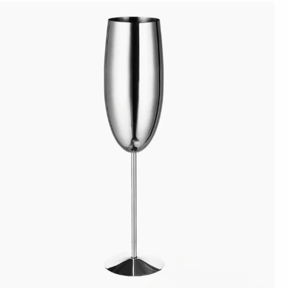 Rustless Steel Metal Goblet Wide Mouth Stemmed Champagne Cup Creative Modeling High Hardness Wine Goblet Home Wine Tasting
Rustless Steel Metal Goblet Wide Mouth Stemmed Champagne Cup Creative Modeling High Hardness Wine Goblet Home Wine Tasting