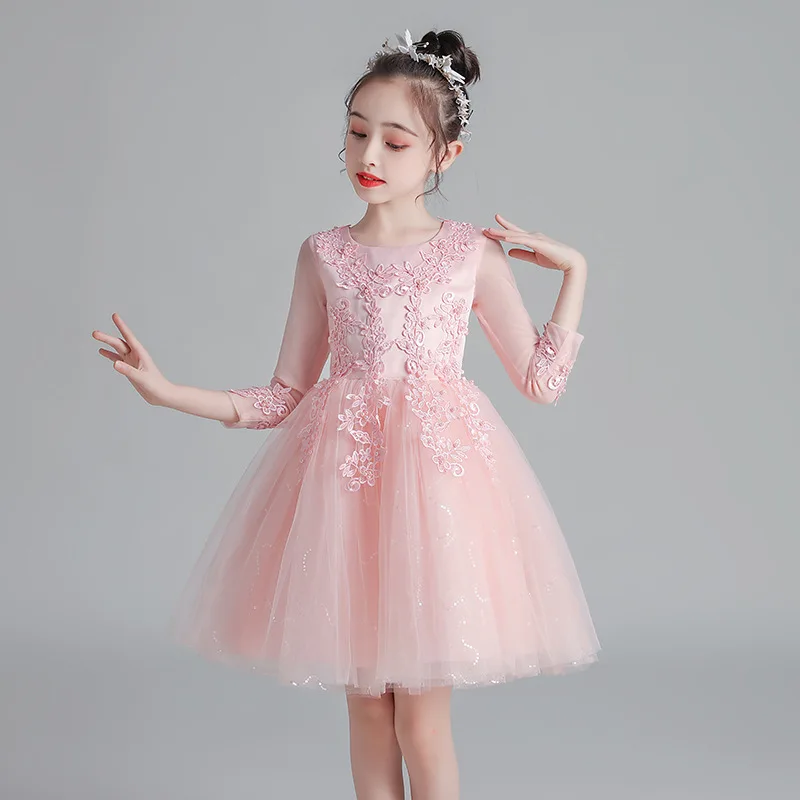 Party Dresses For Girls Weddings Lace Long Sleeve Flower Girl Dresses Children's Bridesmaid Dresses Summer Girl Princess Dress
Party Dresses For Girls Weddings Lace Long Sleeve Flower Girl Dresses Children's Bridesmaid Dresses Summer Girl Princess Dress