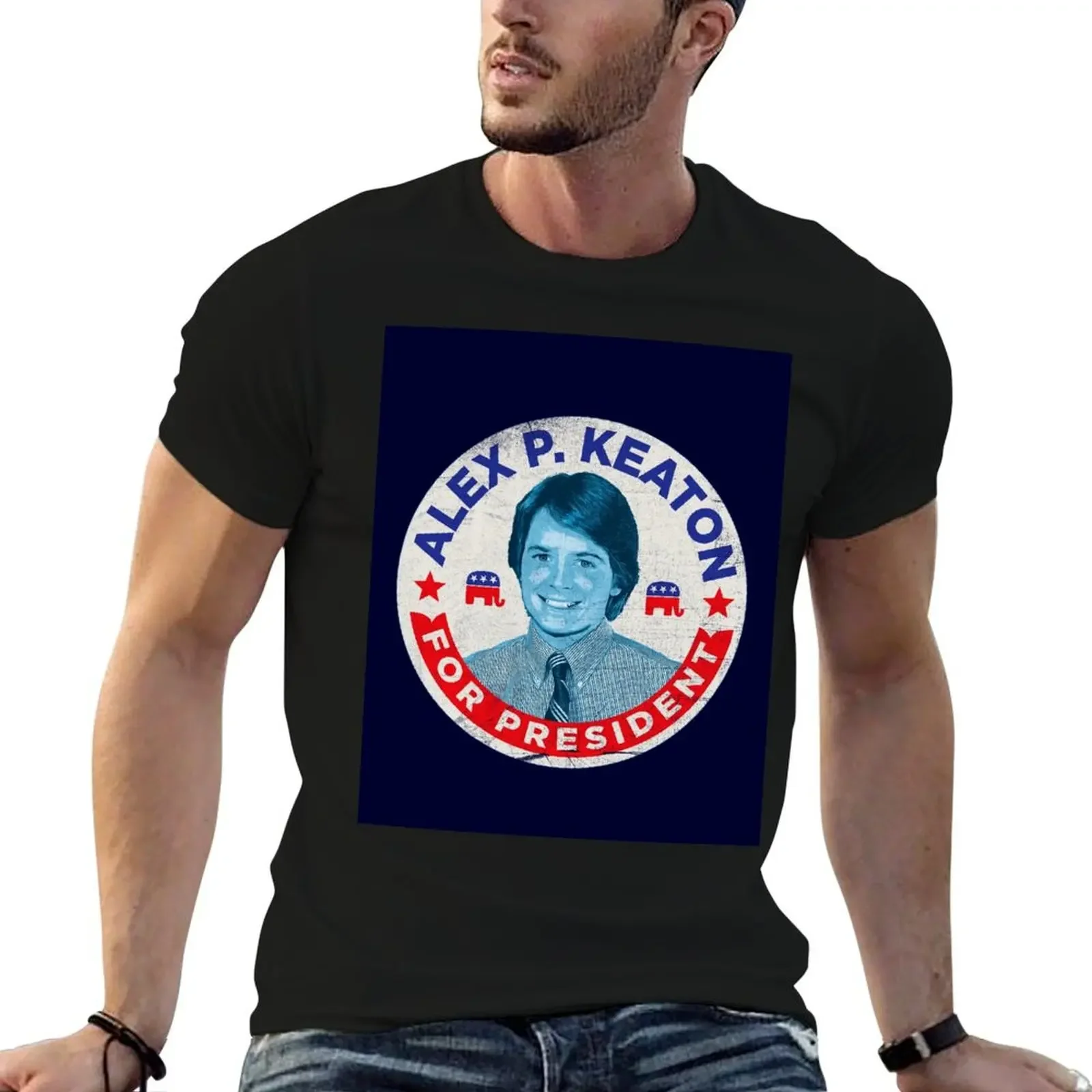 Alex P. Keaton For President T-Shirt cotton man t-shirts plus size tops t shirt men
Alex P. Keaton For President T-Shirt cotton man t-shirts plus size tops t shirt men