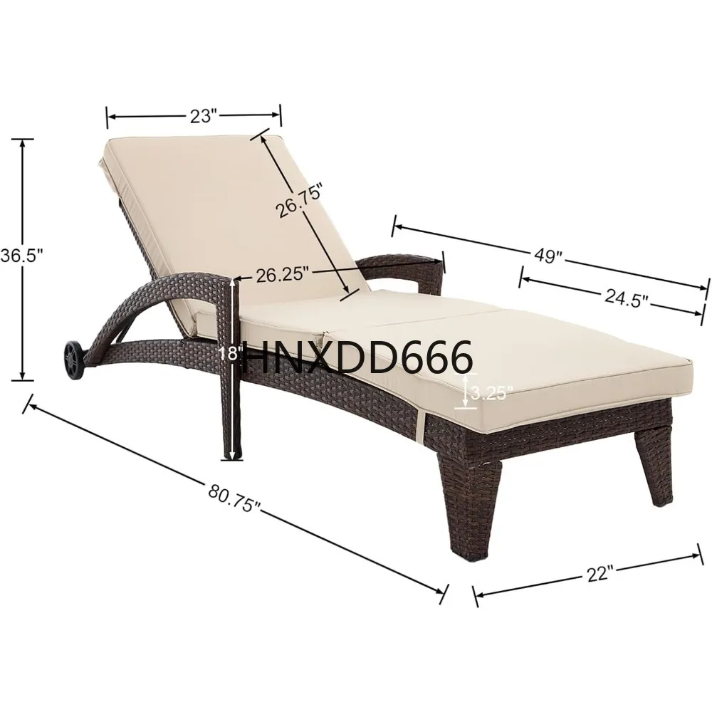 Chaise Lounge Chairs Set, Upholstered 5-Positions Adjustable Pool Loungers, Wicker Outdoor Lounge Chairs, Patio Chaise Lounges
Chaise Lounge Chairs Set, Upholstered 5-Positions Adjustable Pool Loungers, Wicker Outdoor Lounge Chairs, Patio Chaise Lounges