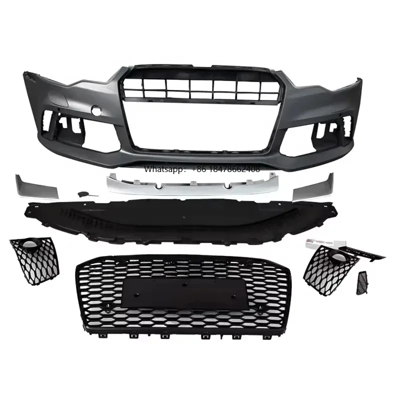 High Quality Auto A6 C7 Body Kit A6 C7 to RS6 Style Front Bumper With Grill for S6 2012 2013 2014 2015
High Quality Auto A6 C7 Body Kit A6 C7 to RS6 Style Front Bumper With Grill for S6 2012 2013 2014 2015