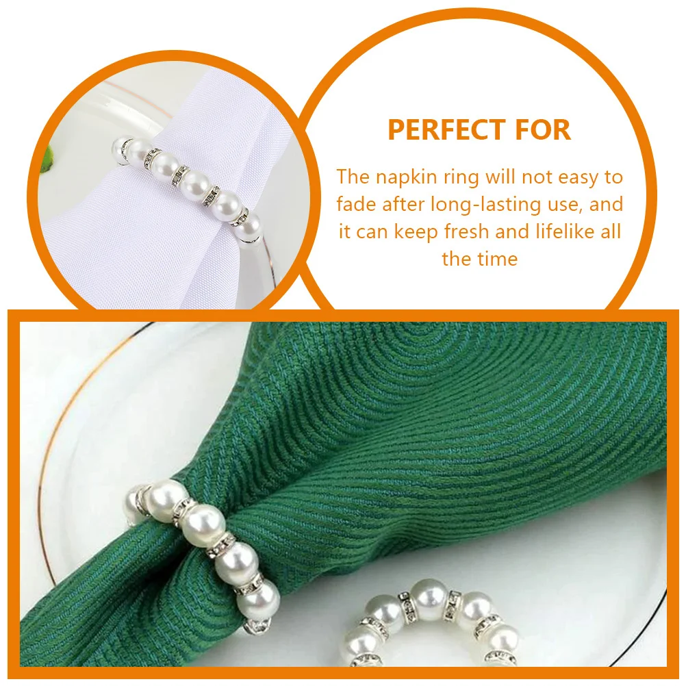 12pcs Pearl Napkin Rings Metal Napkin Holder For Wedding Restaurant Hotel Cafe Dining Table Decorative Ring Set
12pcs Pearl Napkin Rings Metal Napkin Holder For Wedding Restaurant Hotel Cafe Dining Table Decorative Ring Set