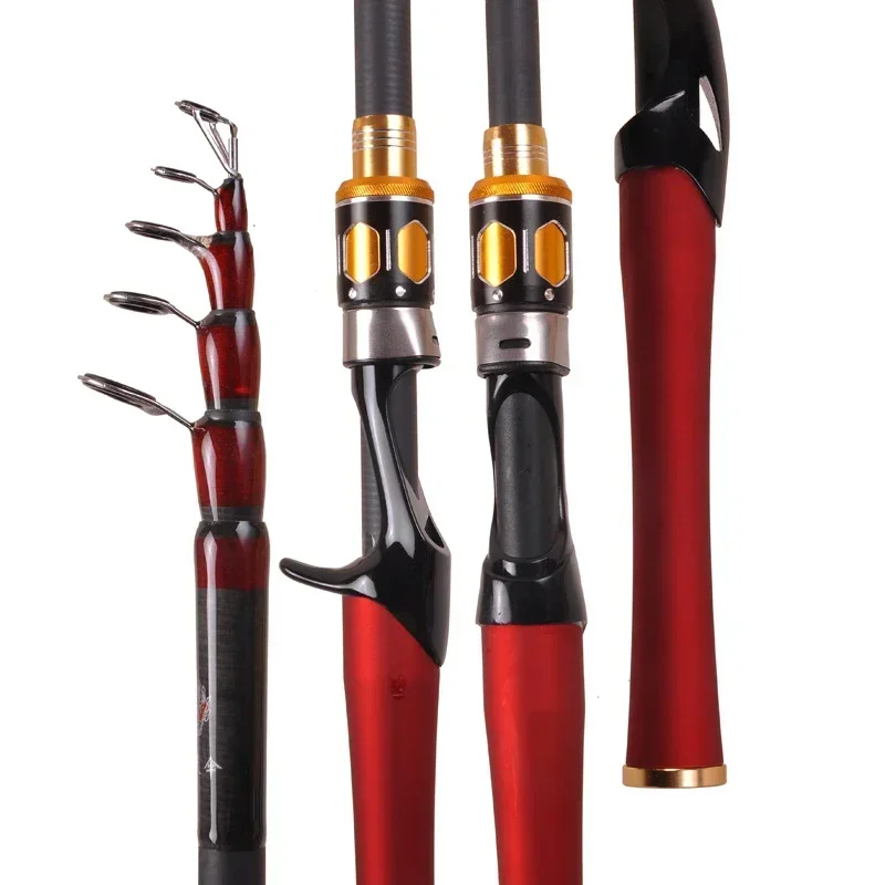 2.1-2.7m Telescopic Fishing Rod Multifunction Spinning Casting Rod High Carbon Fishing Fish Pole Durable Anti Slip Fishing Rod
2.1-2.7m Telescopic Fishing Rod Multifunction Spinning Casting Rod High Carbon Fishing Fish Pole Durable Anti Slip Fishing Rod