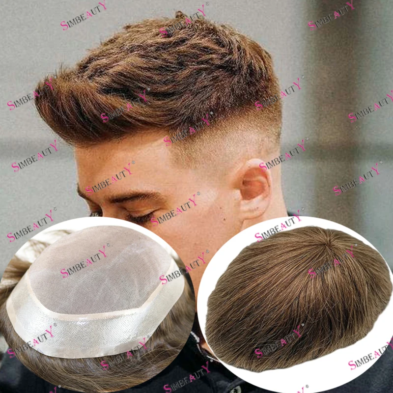Wholesale Super Durable Fine Mono PU Base Men Toupee Golden Brown Straight Man's Wig Long Last Comfortable Hairpieces Prosthesis
Wholesale Super Durable Fine Mono PU Base Men Toupee Golden Brown Straight Man's Wig Long Last Comfortable Hairpieces Prosthesis