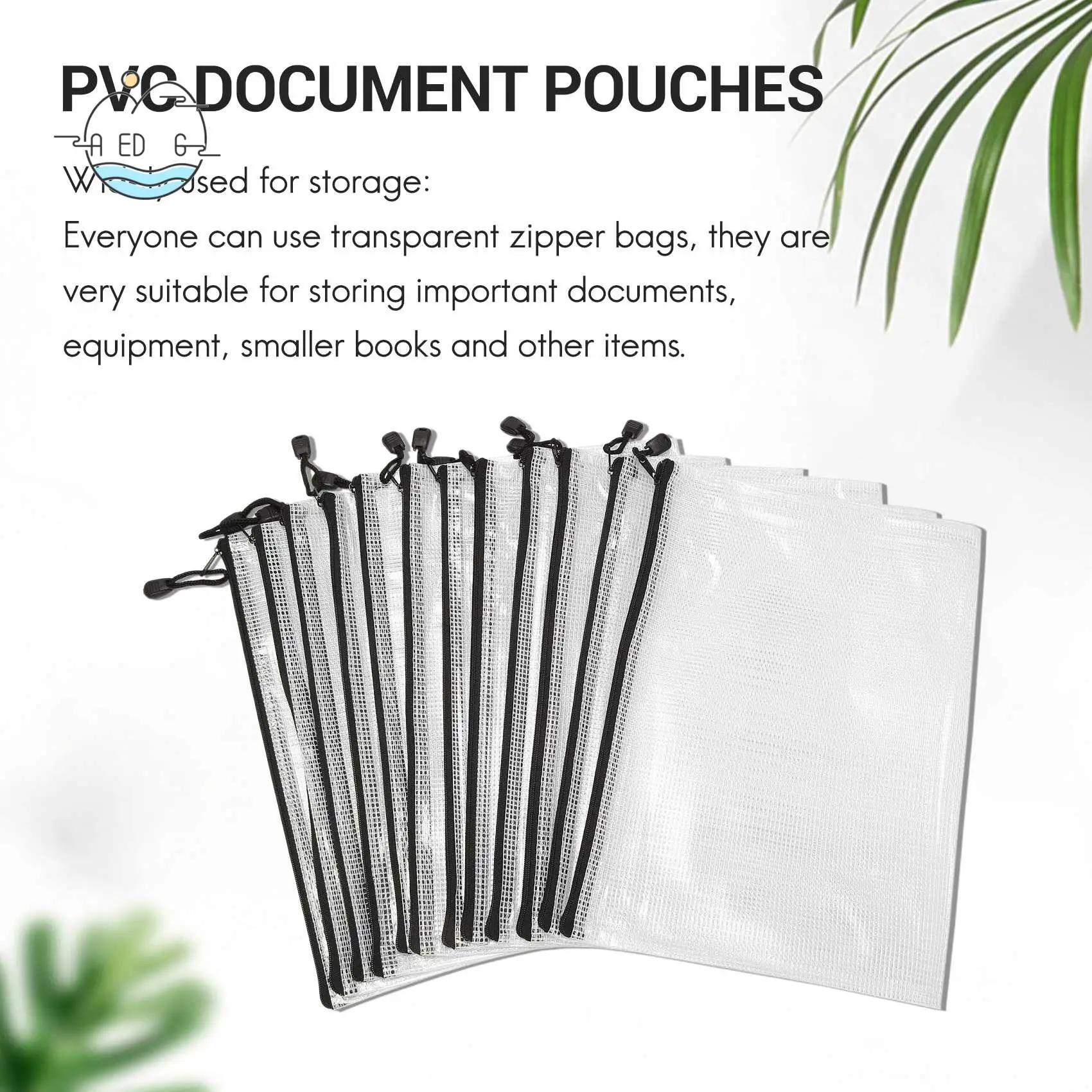 AED6-12 Pcs Zipper File Bag A4 Zipper Mesh Bag Board Game Storage Bag PVC File Bag Office Supplies Storage Bag (34Cmx24cm)
AED6-12 Pcs Zipper File Bag A4 Zipper Mesh Bag Board Game Storage Bag PVC File Bag Office Supplies Storage Bag (34Cmx24cm)