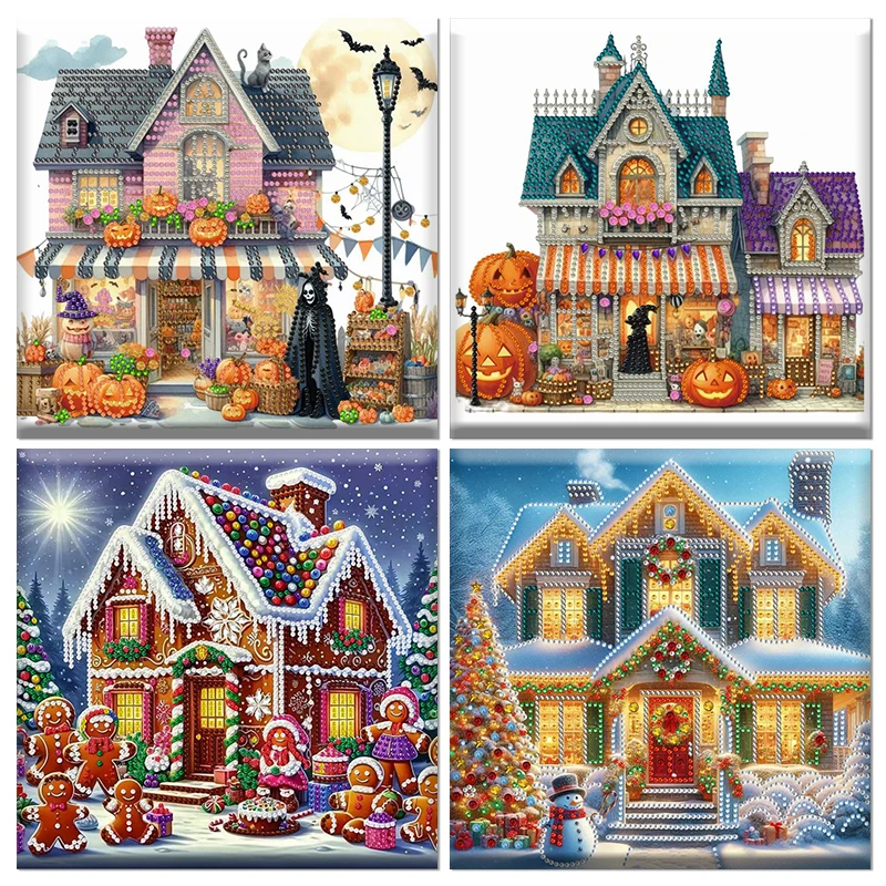 CHENISTORY 30*30CM DIY Special ShapeDiamond Painting Christmas House Kit Art Craft Mosaic Painting Home Decoration
CHENISTORY 30*30CM DIY Special ShapeDiamond Painting Christmas House Kit Art Craft Mosaic Painting Home Decoration
