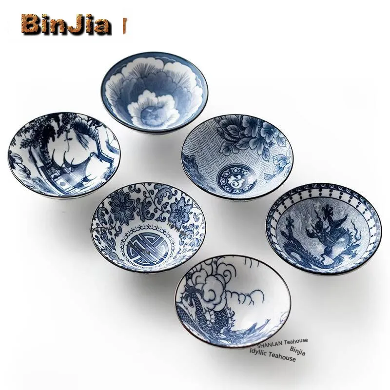 6pc/set Blue And White Handmade Master Cup Set Zen Ceramic Tea Cup Tasting Mug Luxury Cute Cup Personal Cup Teaset Decoration
6pc/set Blue And White Handmade Master Cup Set Zen Ceramic Tea Cup Tasting Mug Luxury Cute Cup Personal Cup Teaset Decoration