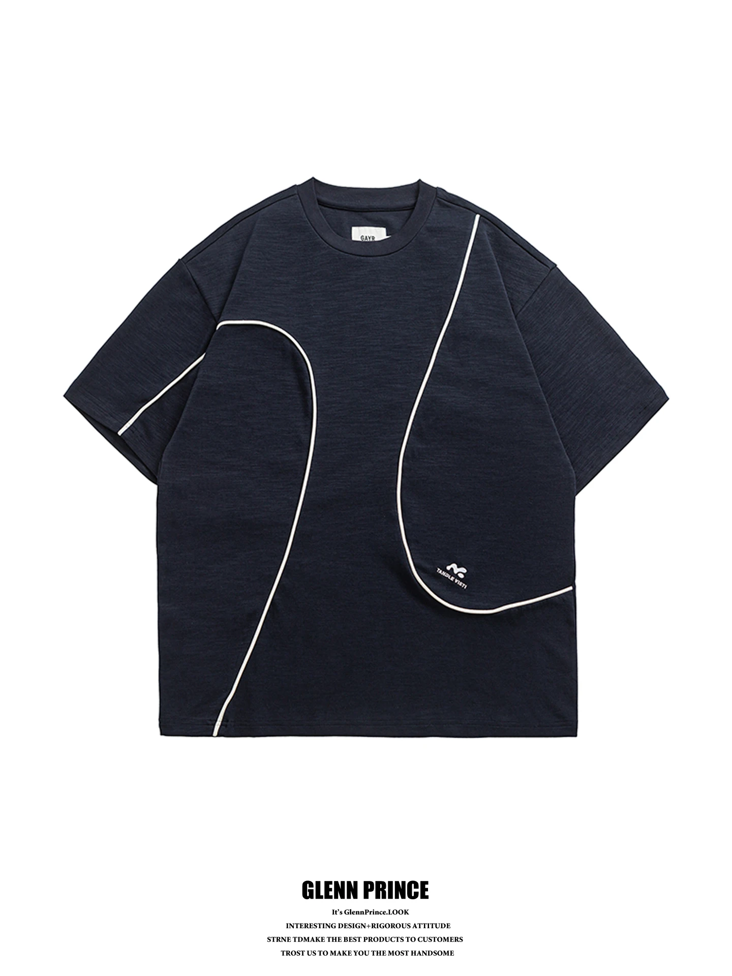 GPstudio American Style Trendy Deconstructed Reflective Stripe Short Sleeve Men's T-shirt Summer Design Unique Sport Couple Tee
GPstudio American Style Trendy Deconstructed Reflective Stripe Short Sleeve Men's T-shirt Summer Design Unique Sport Couple Tee