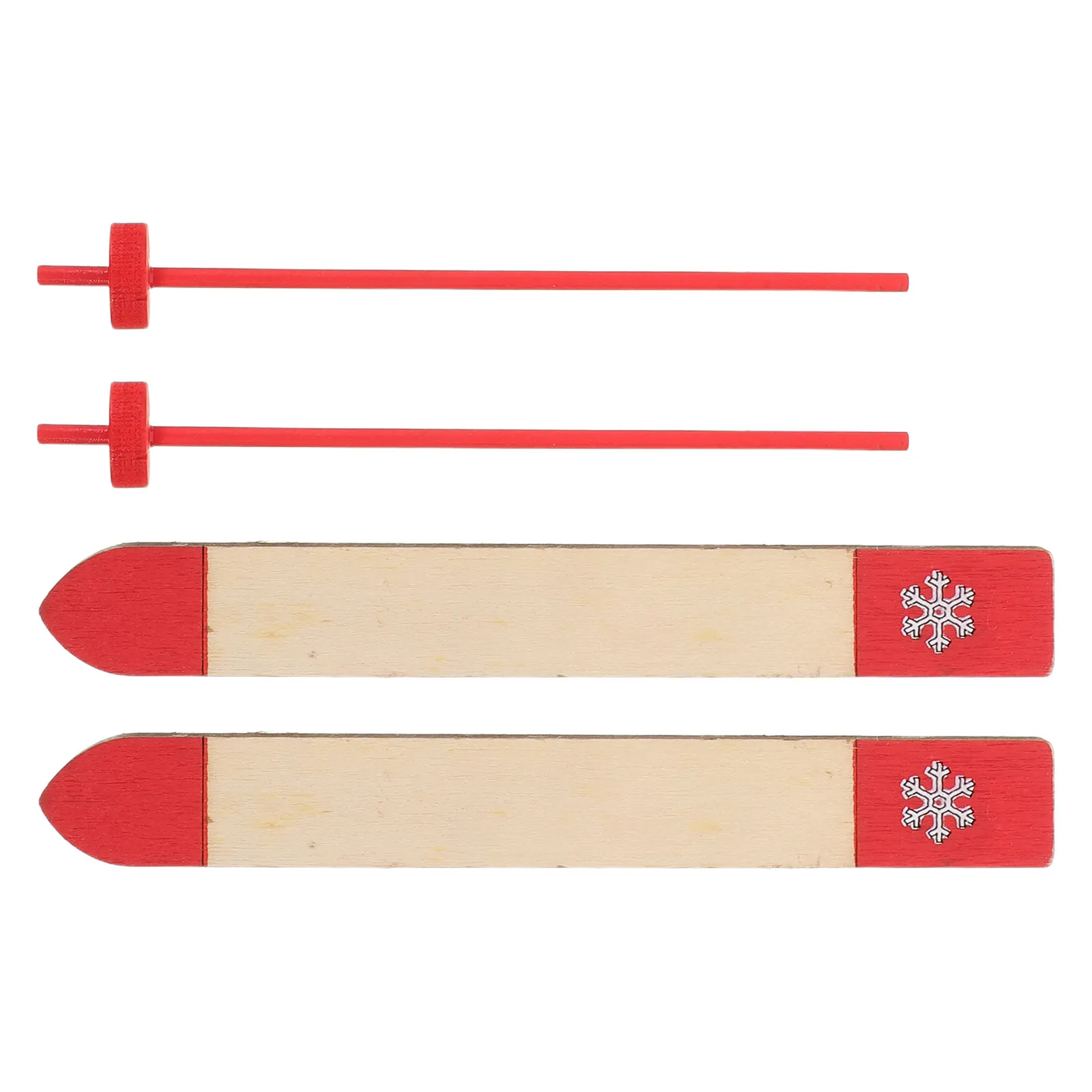 4Set Children's Play House Miniature Accessories Set Wooden Snow Skis and Poles for Holiday Dollhouse Decor Winter Sports Scene
4Set Children's Play House Miniature Accessories Set Wooden Snow Skis and Poles for Holiday Dollhouse Decor Winter Sports Scene