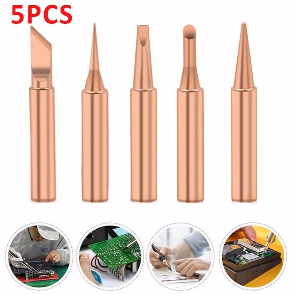 Useful Soldering Tips Copper 40mm 5* 5pc 5pieces For 900 Series Such As 936 Soldering Station Silver Or Copper
Useful Soldering Tips Copper 40mm 5* 5pc 5pieces For 900 Series Such As 936 Soldering Station Silver Or Copper
