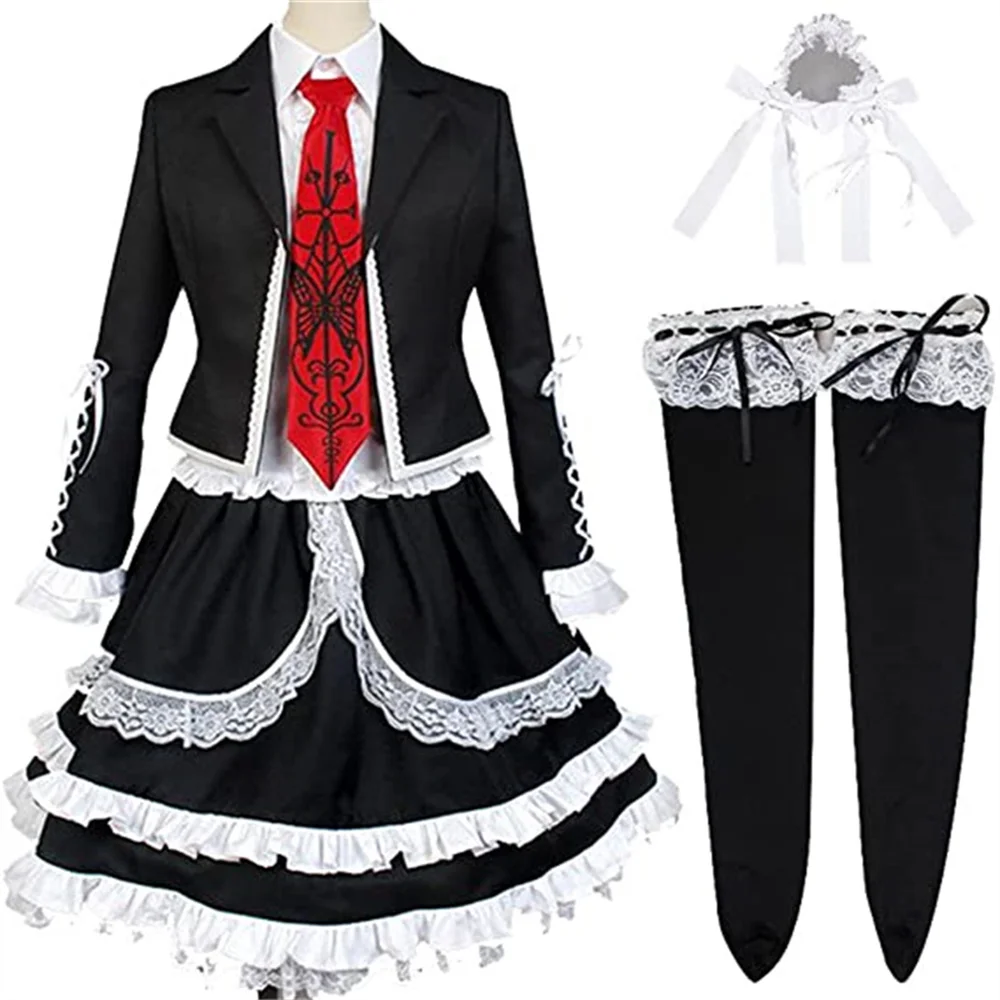 Celestia Ludenberg Cosplay Costume School Uniform Women's Dress Halloween Full Set Gothic Lolita Costume Party Outfit
Celestia Ludenberg Cosplay Costume School Uniform Women's Dress Halloween Full Set Gothic Lolita Costume Party Outfit