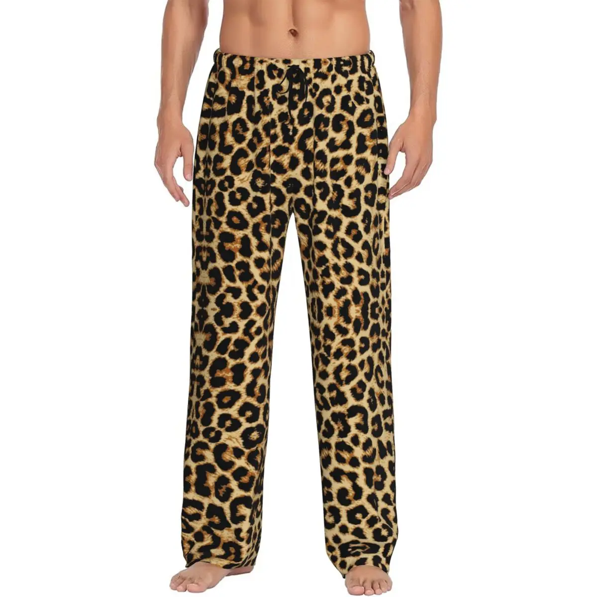 Custom Leopard Fur Skin Texture Pajama Pants Men Tropical Wild Animal Sleepwear Lounge Sleep Bottoms Stretch with Pockets
Custom Leopard Fur Skin Texture Pajama Pants Men Tropical Wild Animal Sleepwear Lounge Sleep Bottoms Stretch with Pockets