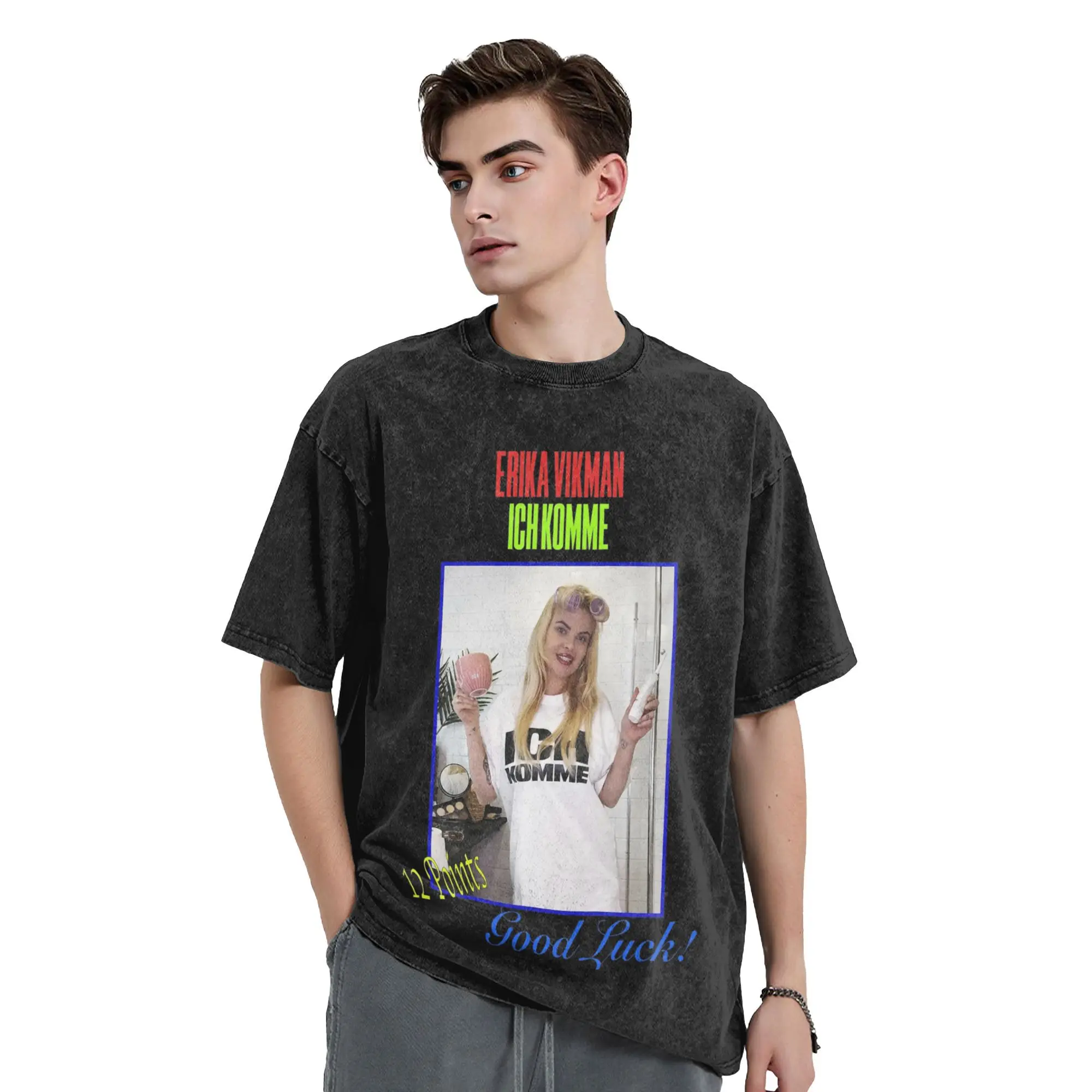 Erika Vikman Ich Komme Eurovisions 2025 Finland Washed T Shirts Streetwear T-Shirts Tee Shirt for Men Women Short Sleeve Summer
Erika Vikman Ich Komme Eurovisions 2025 Finland Washed T Shirts Streetwear T-Shirts Tee Shirt for Men Women Short Sleeve Summer