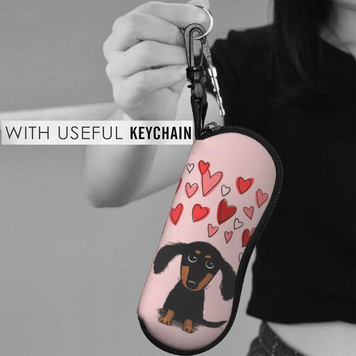 Dachshund Puppy Dog Valentine Heart Vertical Glasses Case Animal Lover Reading Fashion Sunglasses Pouch Custom Eyewear Organizer
Dachshund Puppy Dog Valentine Heart Vertical Glasses Case Animal Lover Reading Fashion Sunglasses Pouch Custom Eyewear Organizer