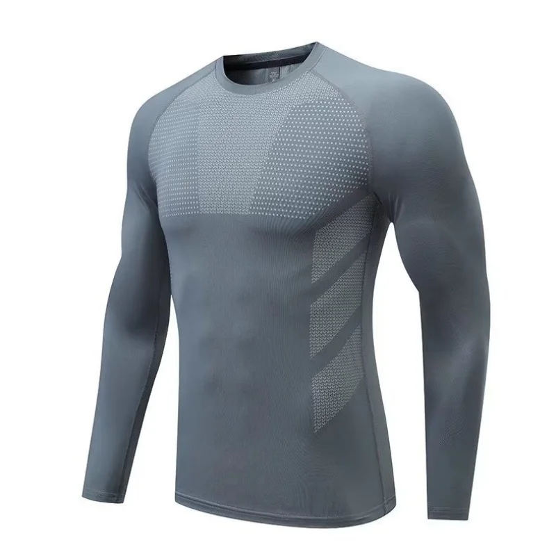Sports tight long sleeved men's sweat absorbing elastic quick drying T-shirt, training and fitness clothes, professional running
Sports tight long sleeved men's sweat absorbing elastic quick drying T-shirt, training and fitness clothes, professional running