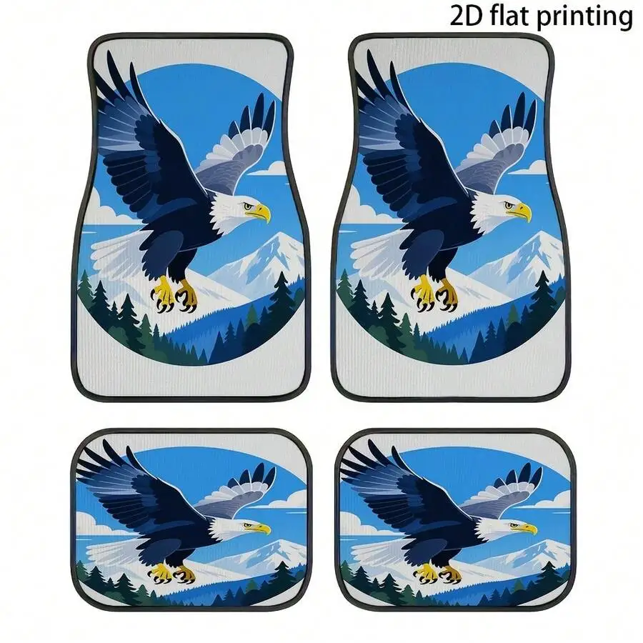 4pcs Car Floor Mats Eagle Mountain Pine Forest Pattern Polyester Universal Washable Interior Accessories
4pcs Car Floor Mats Eagle Mountain Pine Forest Pattern Polyester Universal Washable Interior Accessories
