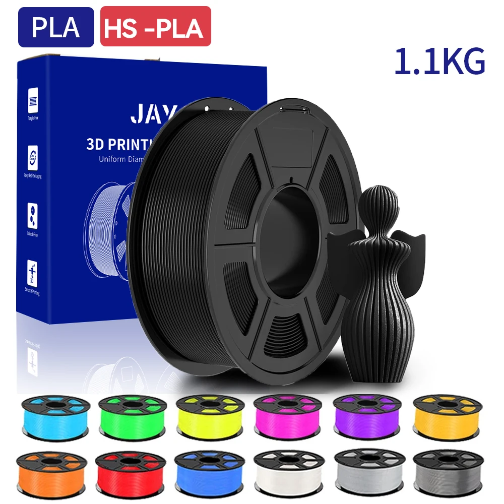 JAYO 1100G 3D PLA/High Speed PLA Filament 1.75mm pla Plastic For 3D Printer &Pen 3D Printing Filaments Mix Color Fast Shipping
JAYO 1100G 3D PLA/High Speed PLA Filament 1.75mm pla Plastic For 3D Printer &Pen 3D Printing Filaments Mix Color Fast Shipping