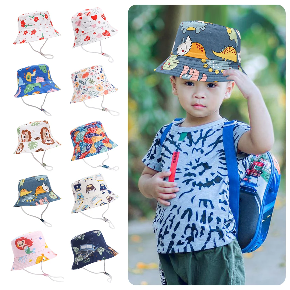 Lightweight Cotton Polyester Baby Hats Sun Shading UV Protection Kids Bucket Hat Versatile Cartoon Beach Cap Boys & Girls
Lightweight Cotton Polyester Baby Hats Sun Shading UV Protection Kids Bucket Hat Versatile Cartoon Beach Cap Boys & Girls