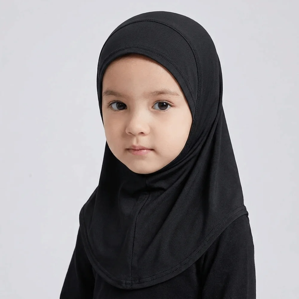 Lightweight Solid Color Kids Hijab Ice Silk Pull On Style Hijab Scarf Turban Stretchable Sun Protection Headscarf Daily Use
Lightweight Solid Color Kids Hijab Ice Silk Pull On Style Hijab Scarf Turban Stretchable Sun Protection Headscarf Daily Use