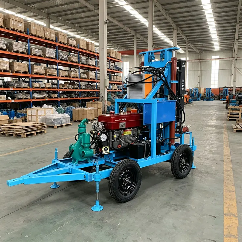 Customized Compact Crawler Type Water Well Drilling Rig 22-35HP 180m High Quality Diesel Hydraulic Efficient Operation
Customized Compact Crawler Type Water Well Drilling Rig 22-35HP 180m High Quality Diesel Hydraulic Efficient Operation