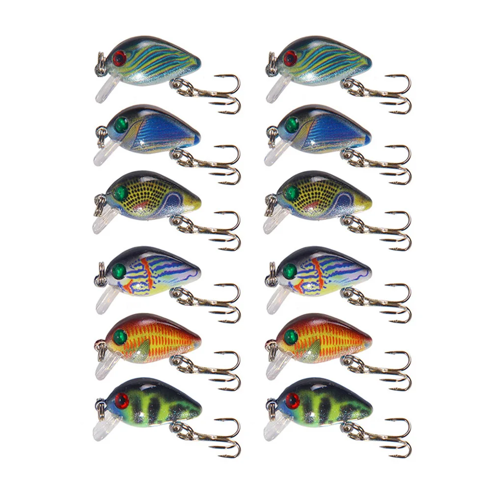 12pcs Lures Lifelike Baits Durable Fishing Accessories Reusable Supplies Accessories Painted Fish Shape Bait
12pcs Lures Lifelike Baits Durable Fishing Accessories Reusable Supplies Accessories Painted Fish Shape Bait