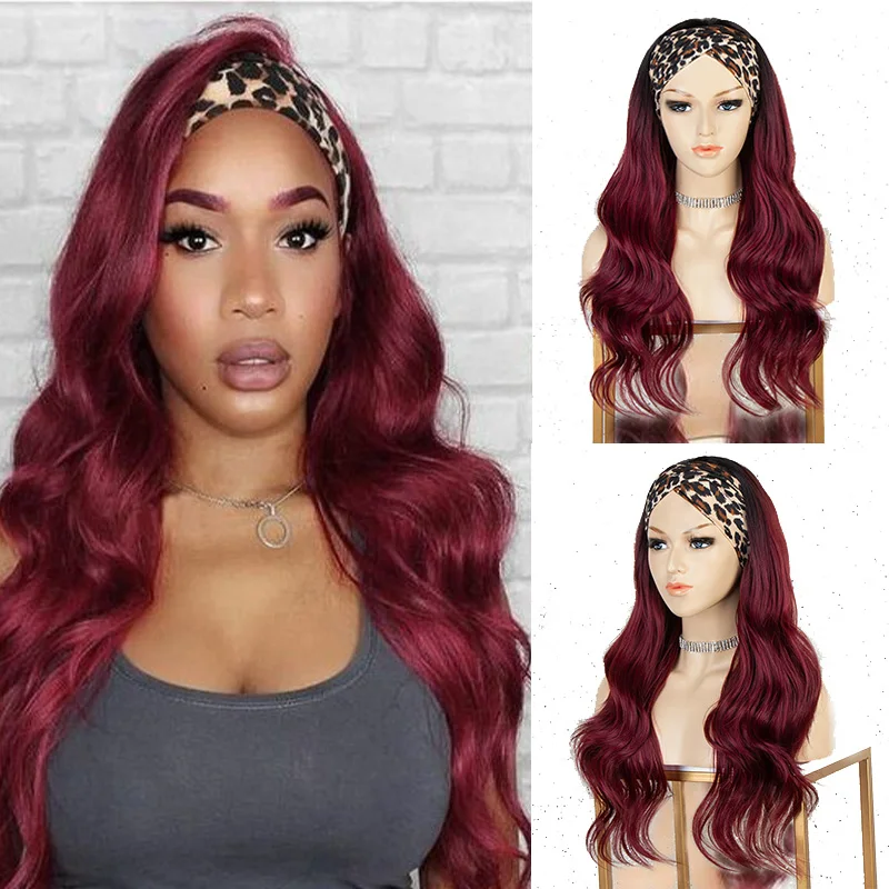 Women's Burgundy Long Wavy Synthetic Headband Wig, Fluffy Wavy Natural Curly Synthetic Headband Wig
Women's Burgundy Long Wavy Synthetic Headband Wig, Fluffy Wavy Natural Curly Synthetic Headband Wig