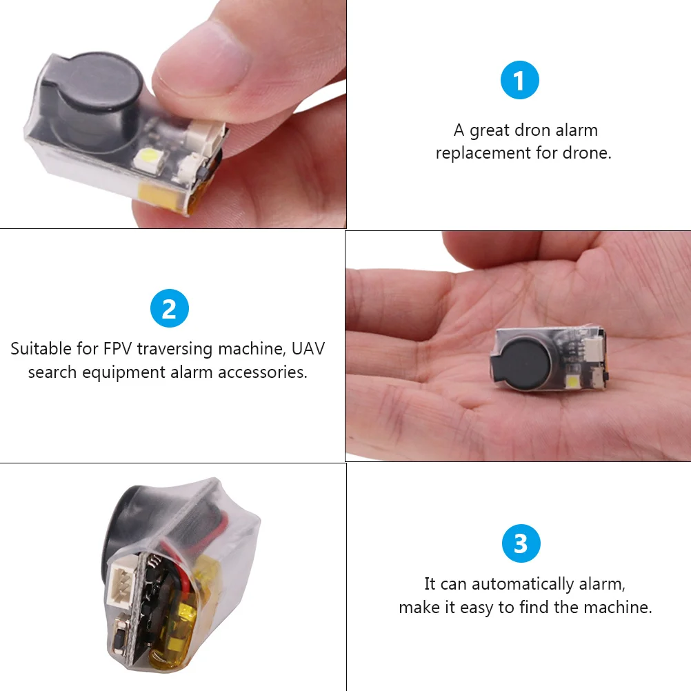1Pcs Drone Alarm Mini Upgrade Smaller Size Lightweight Durable Flight Buzzer for Search Accessories Racing Alarm
1Pcs Drone Alarm Mini Upgrade Smaller Size Lightweight Durable Flight Buzzer for Search Accessories Racing Alarm