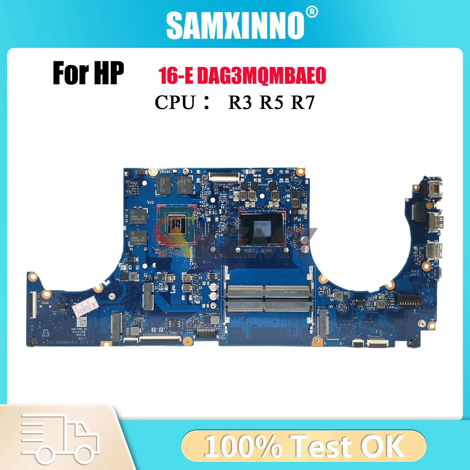DAG3MQMBAE0 Материнская плата для ноутбука HP Victus 16-E с процессором R5 R7 GTX1650 RTX3050Ti GPU M54836-601 100% полностью протестирована
DAG3MQMBAE0 Материнская плата для ноутбука HP Victus 16-E с процессором R5 R7 GTX1650 RTX3050Ti GPU M54836-601 100% полностью протестирована