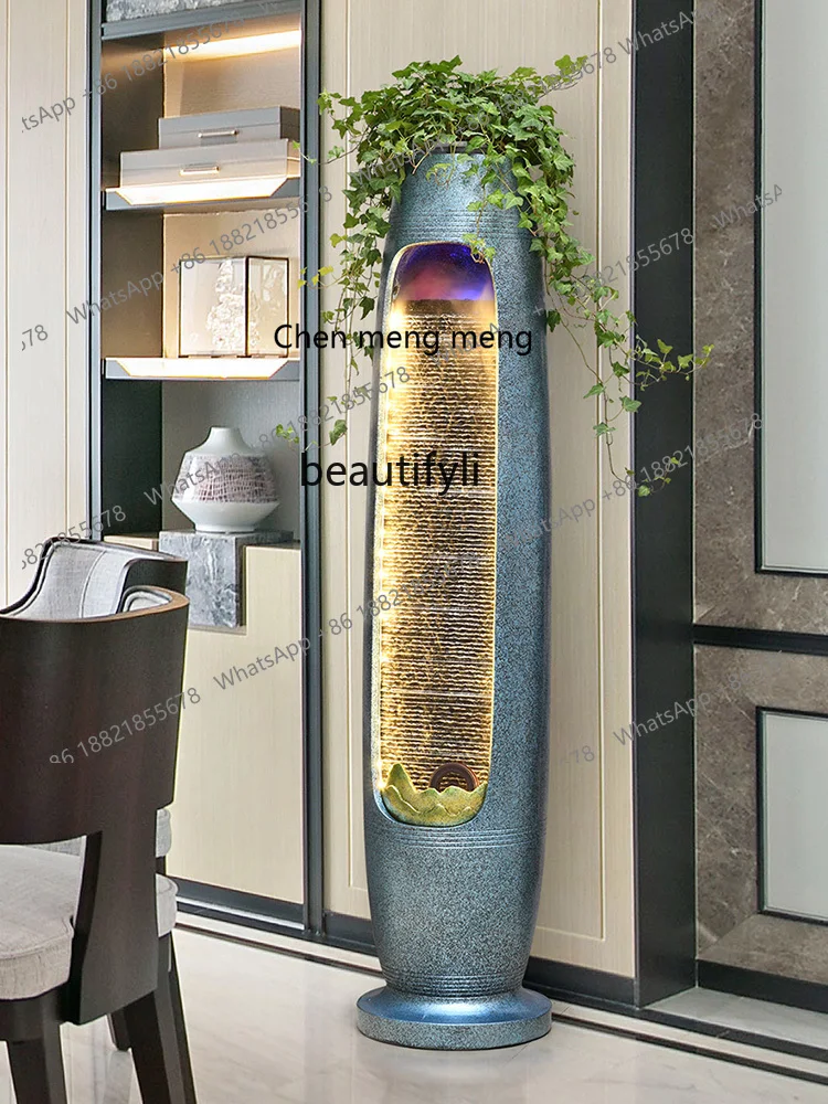 Lucky Water Curtain Wall Floor Flowing Water Ornaments Living Room Office Fengshui Wheel Circulating Water Gift
Lucky Water Curtain Wall Floor Flowing Water Ornaments Living Room Office Fengshui Wheel Circulating Water Gift